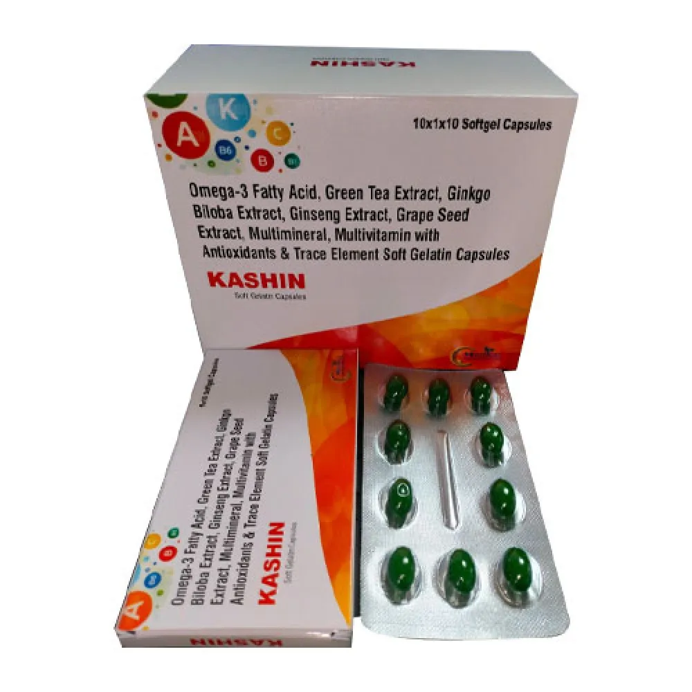 Best Omega-3 Fatty Acid and Gren Tea Extract and Ginkgo Biloba Extracts with Ginseng Extracts Softgel Capsules 3rd Party Pharma Manufacturing Company